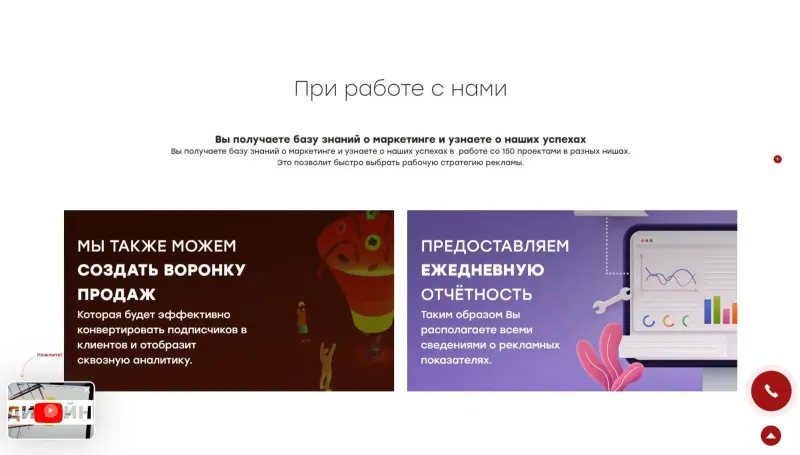 Дополнительные услуги: воронка продаж и отчётность
