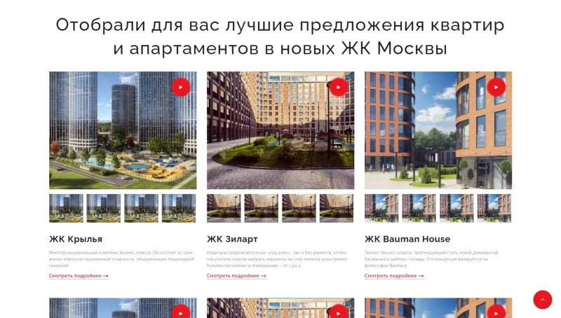 Подборка новостроек Москвы