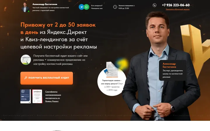 Ya-Audit: сайт директолога