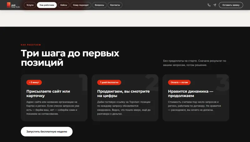 Три шага до первых позиций