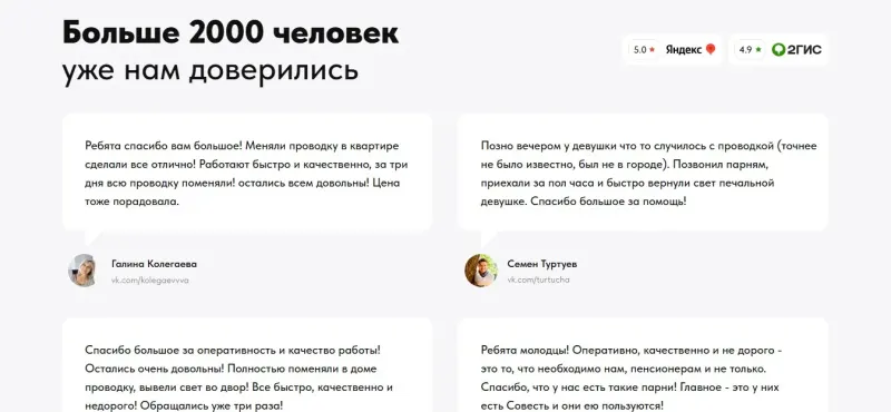 Отзывы клиентов и рейтинги на картах