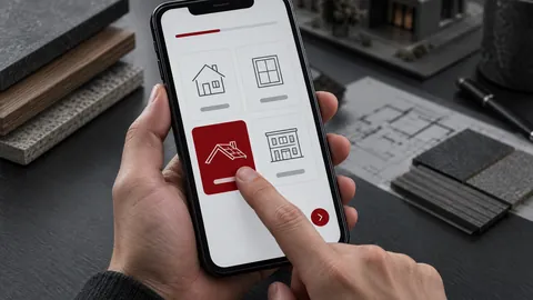 Квиз на смартфоне: выбор объекта — дом, окна, кровля или фасад