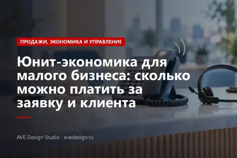 Обложка статьи «Юнит-экономика для малого бизнеса»